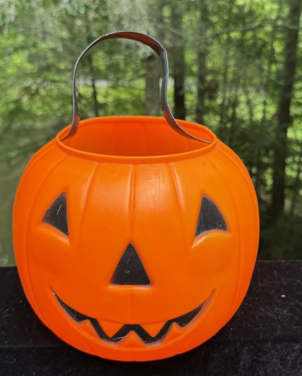 VTG 1968 Jack O Lantern Pumpkin Bucket Halloween Blow Mold Empire Mint!